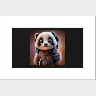 Adorable baby panda adventurer Posters and Art